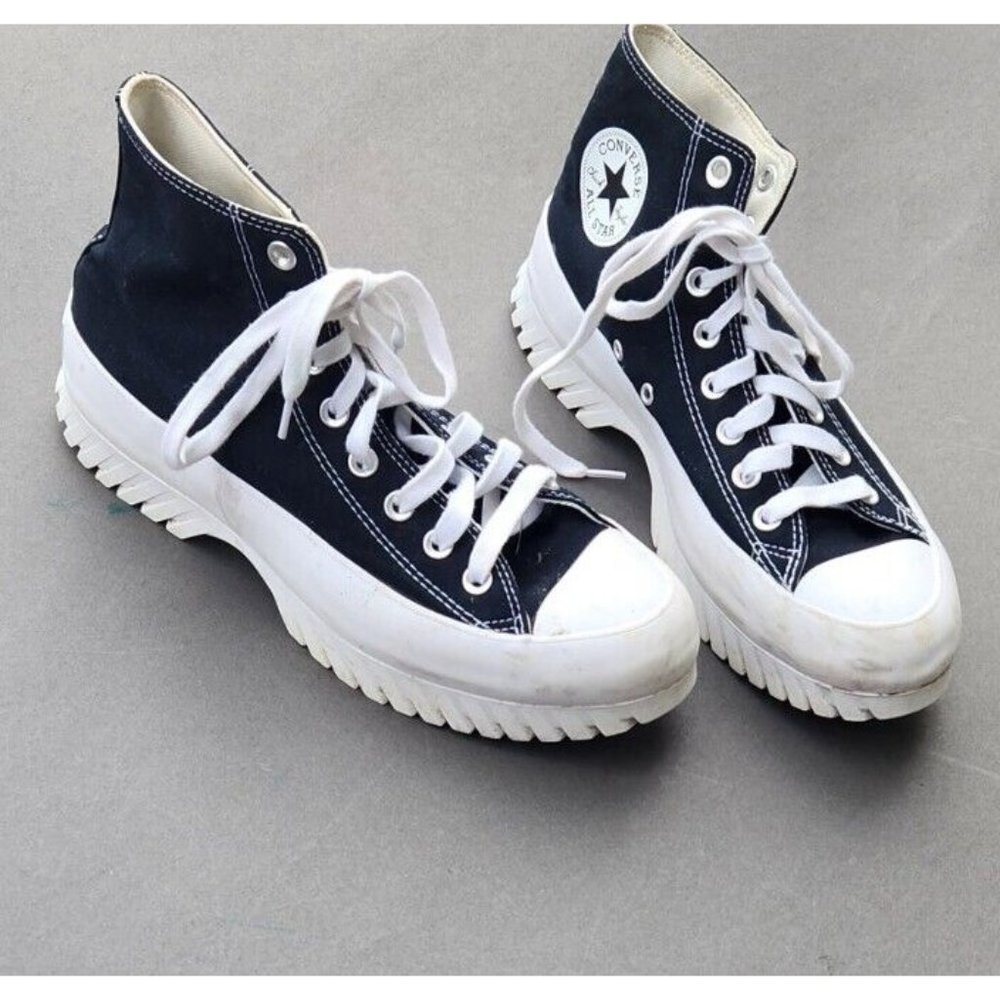Converse Womens Chuck Taylor All Star Lugged 2.0 High Black Sneaker Shoe Sz 10.5